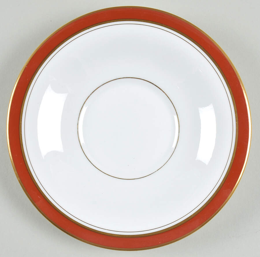 Howard Ruby Saucer for Cream Soup Bowl by Royal Worcester-1