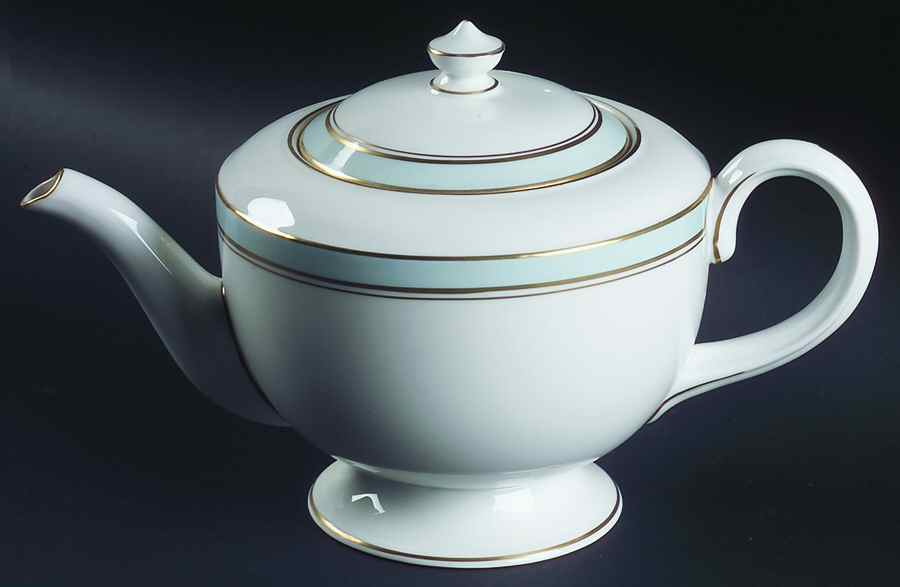 Howard Sky Blue Teapot & Lid by Royal Worcester-1