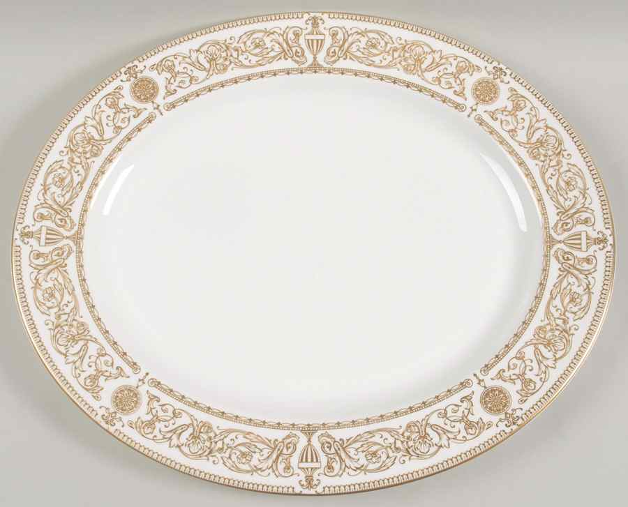 Hyde Park 15" Oval Serving Platter by Royal Worcester-1