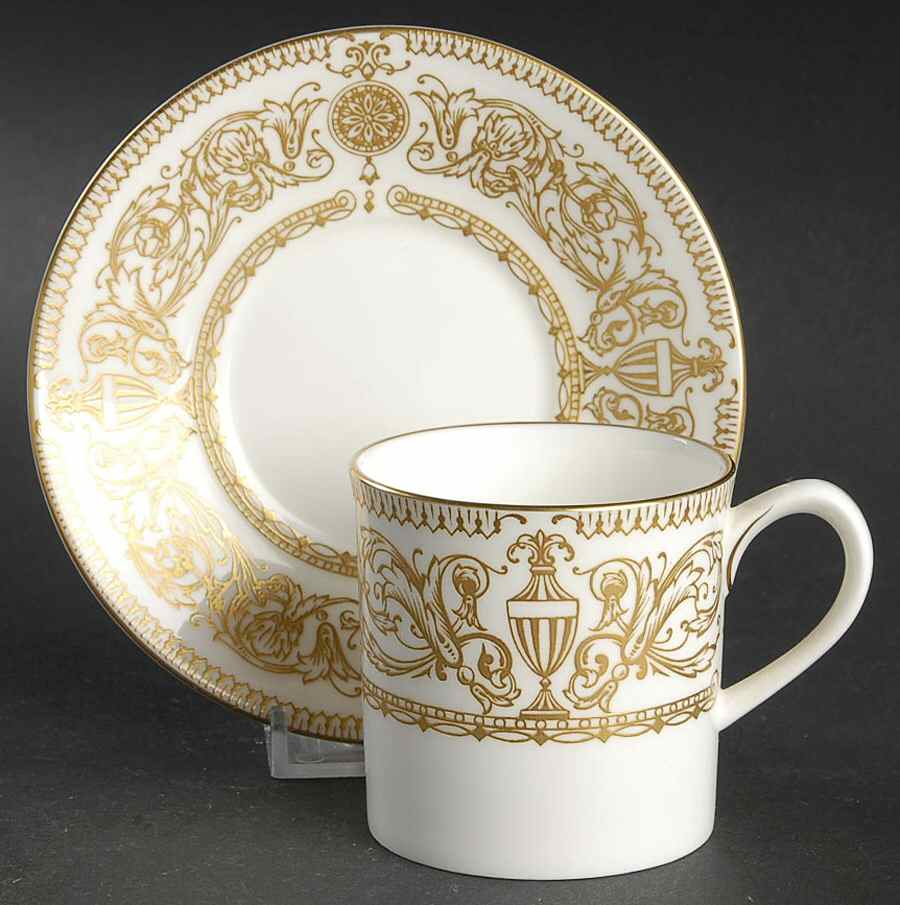 Hyde Park Flat Demitasse Cup & Saucer Set by Royal Worcester-1