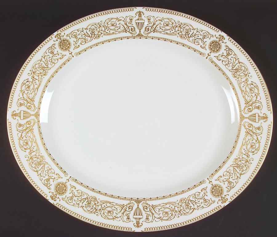 Hyde Park 17" Oval Serving Platter by Royal Worcester-1