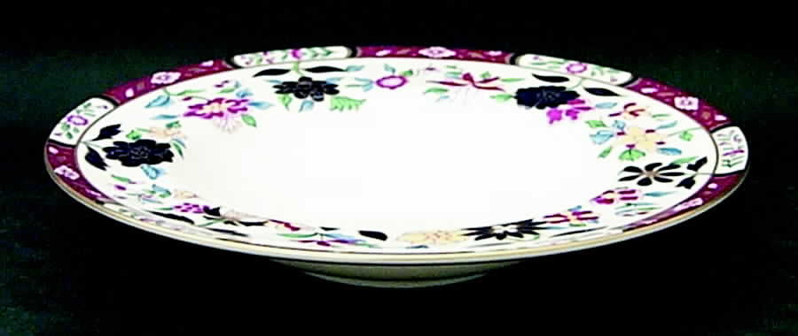 Imari Flowers Large Rim Soup Bowl by Royal Worcester-1