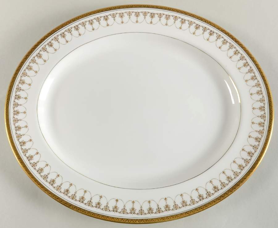 Imperial White 15" Oval Serving Platter by Royal Worcester-1
