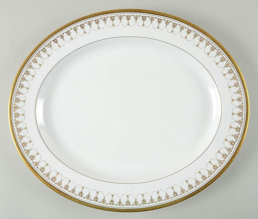 Imperial White 15" Oval Serving Platter by Royal Worcester-1