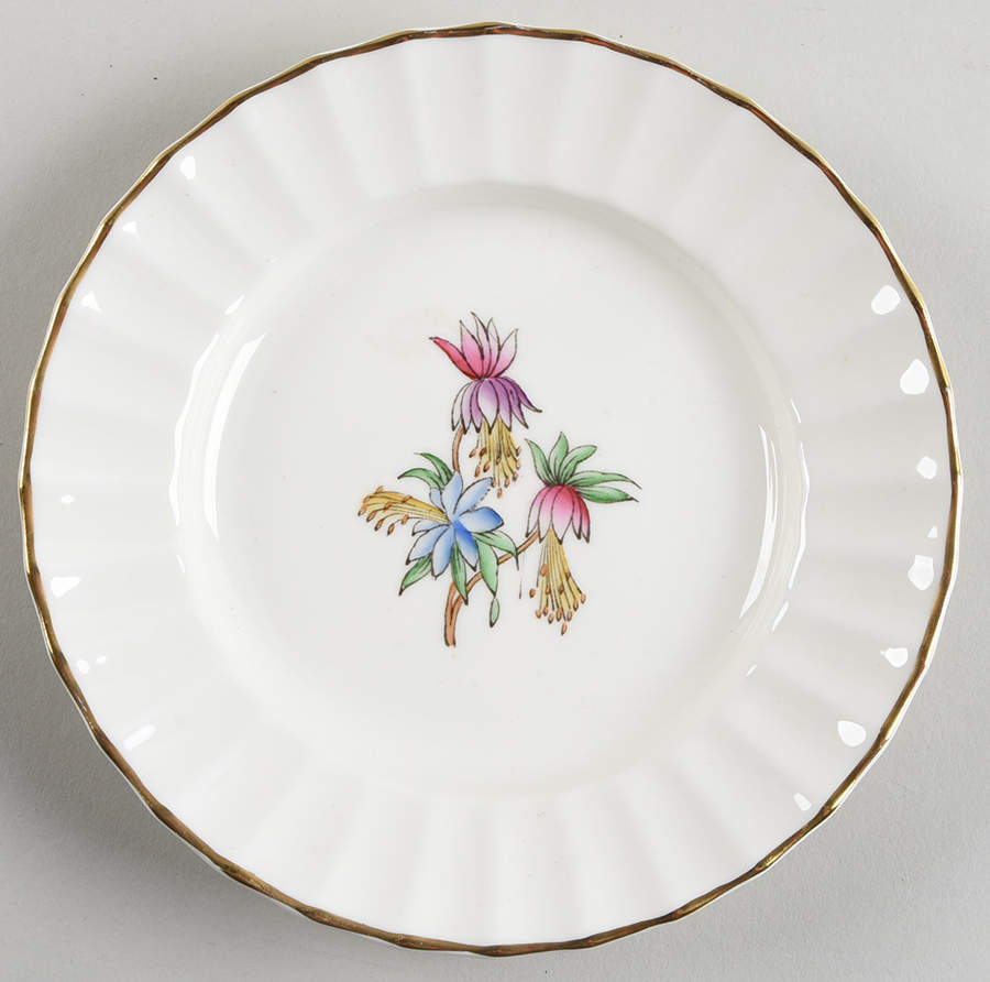 Indian Sprays Bread & Butter Plate by Royal Worcester-1