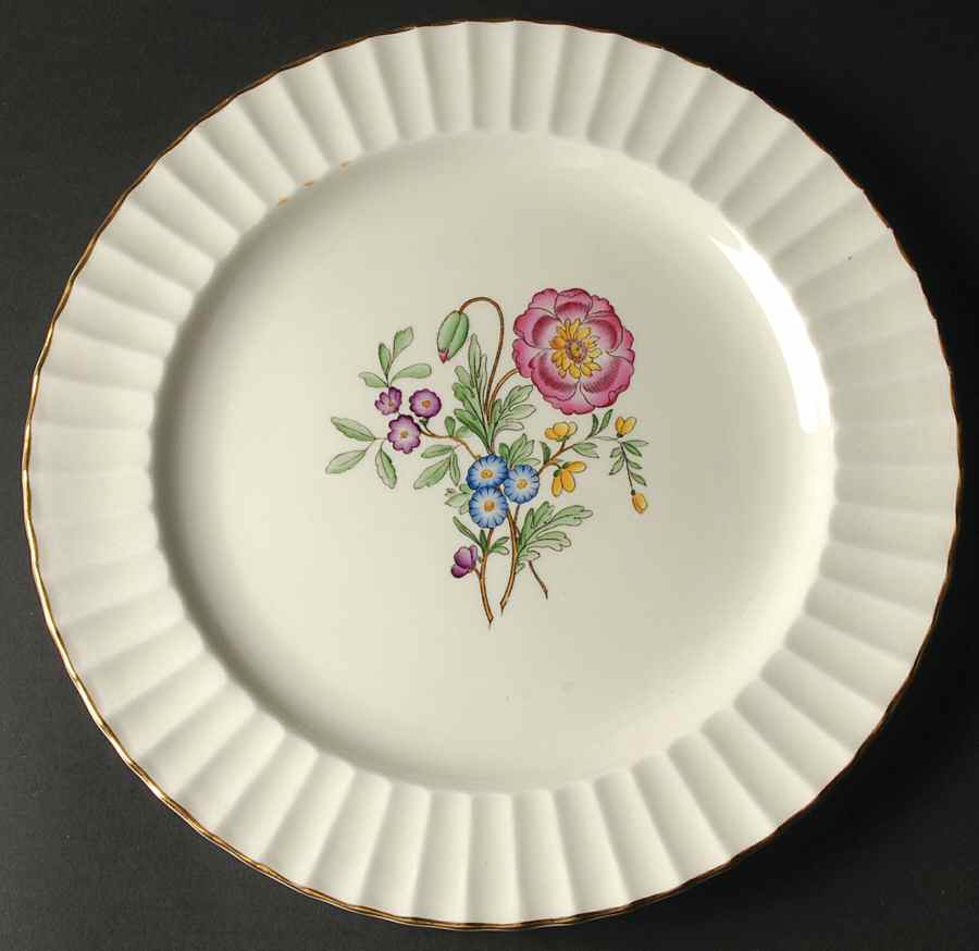 Indian Sprays 12" Chop Plate (Round Platter) by Royal Worcester-1