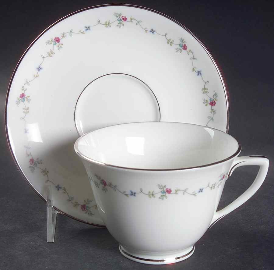 Interlude Footed Cup & Saucer Set by Royal Worcester-1