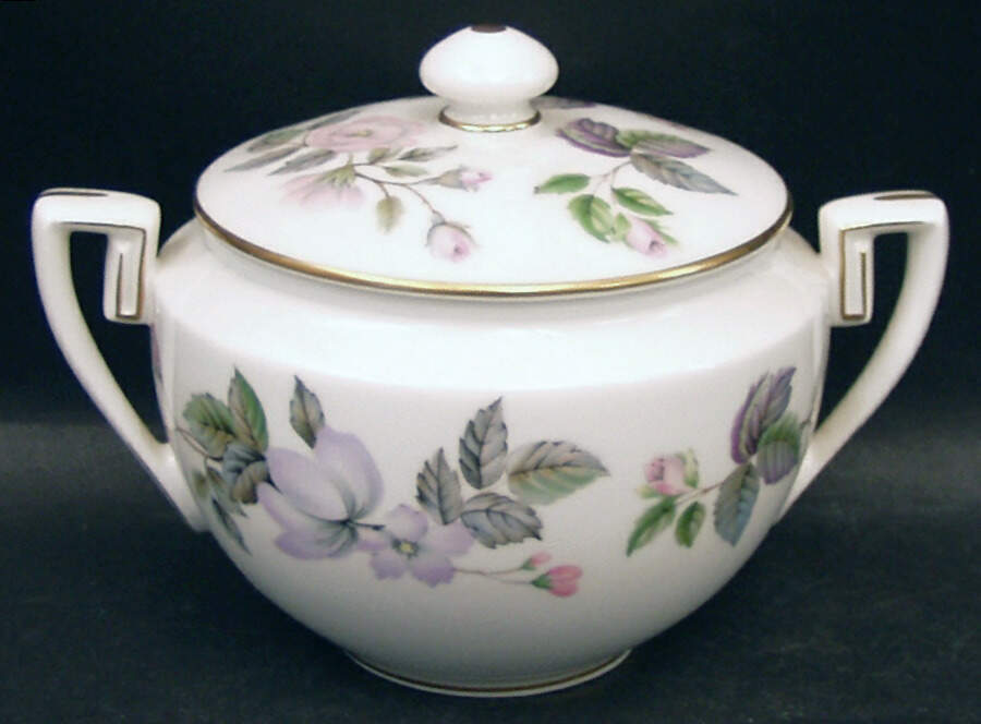 June Garland Sugar Bowl & Lid by Royal Worcester-1
