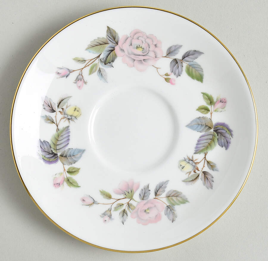 June Garland Saucer by Royal Worcester-1