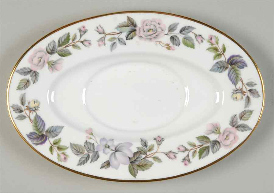 June Garland Underplate for Gravy Boat by Royal Worcester-1