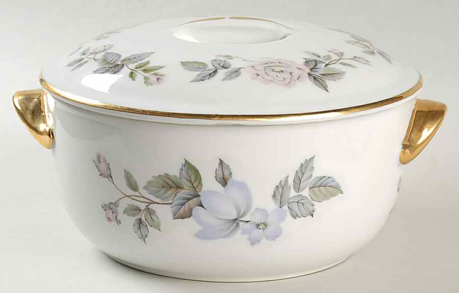 June Garland 1 Qt Round Covered Casserole by Royal Worcester-1