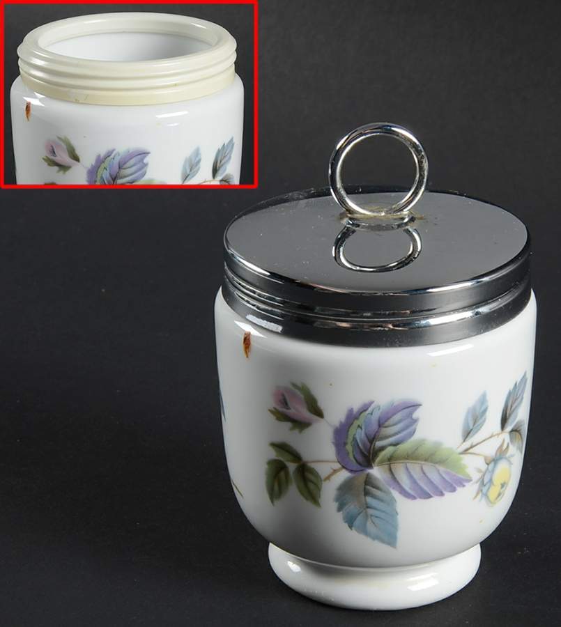June Garland King Size Egg Coddler & Lid by Royal Worcester-1