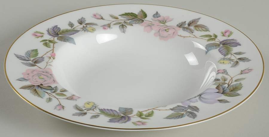 June Garland Large Rim Soup Bowl by Royal Worcester-1