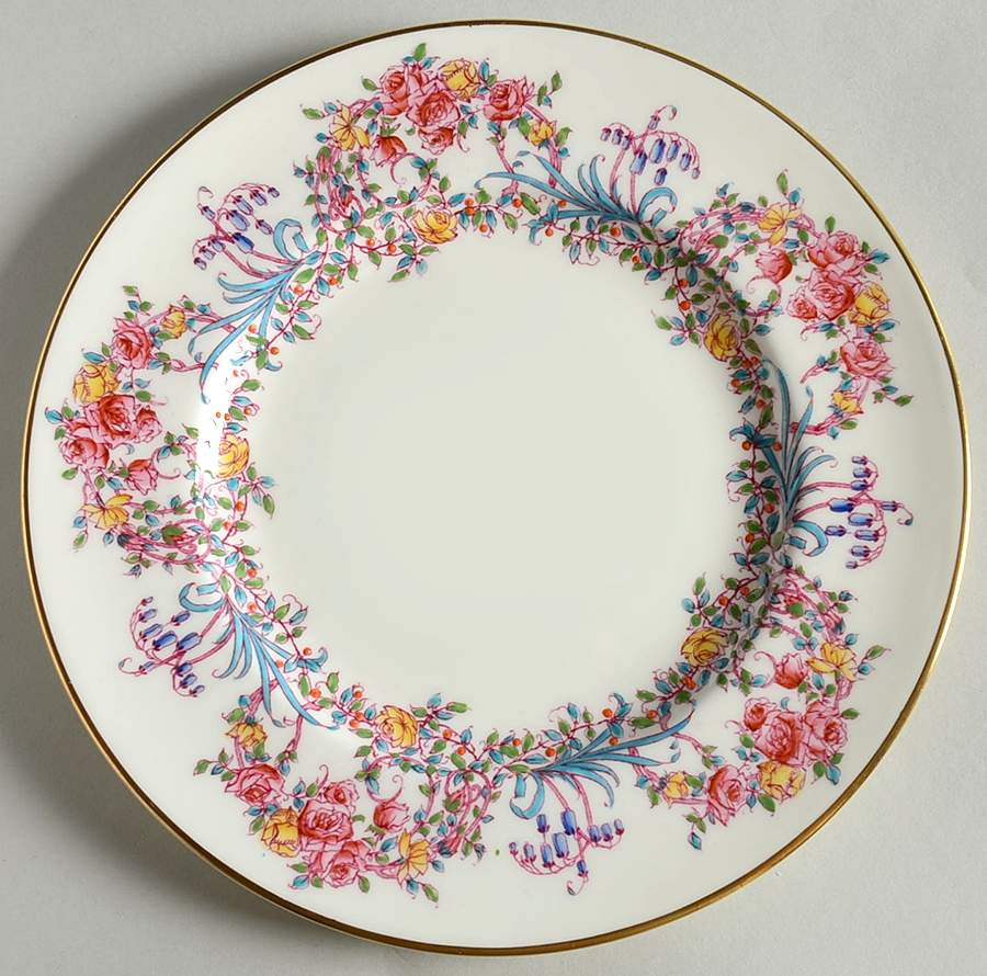 June (Z682) Salad Plate by Royal Worcester-1