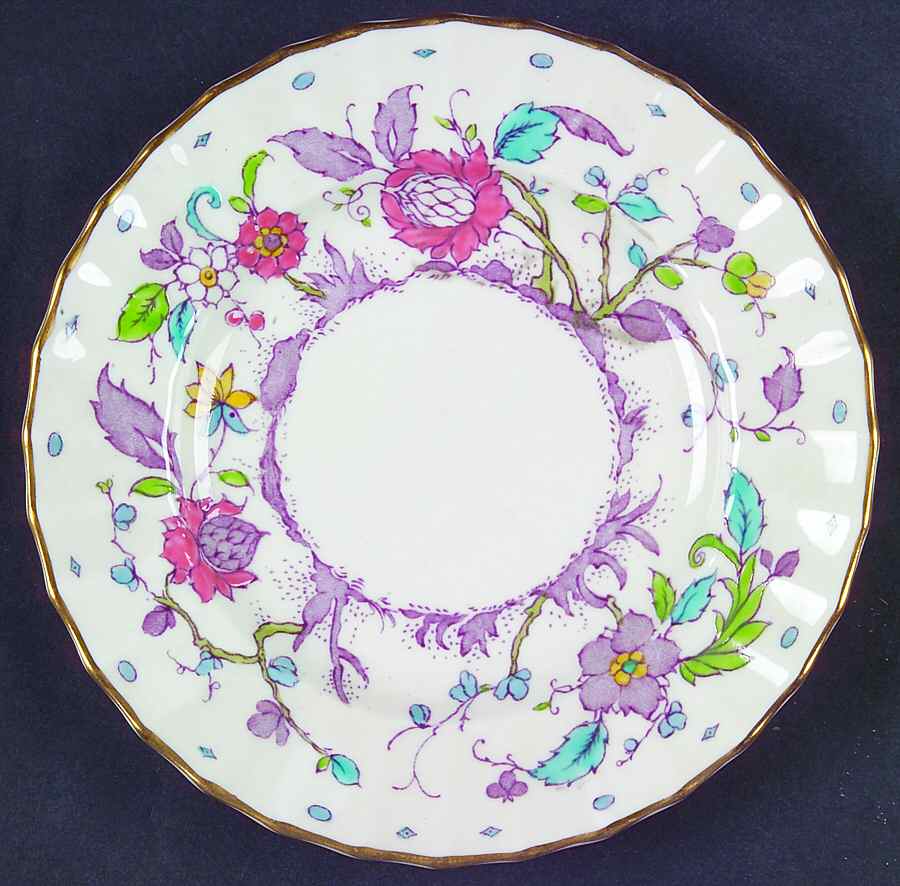 Kashmir (Ribbed) Bread & Butter Plate by Royal Worcester-1