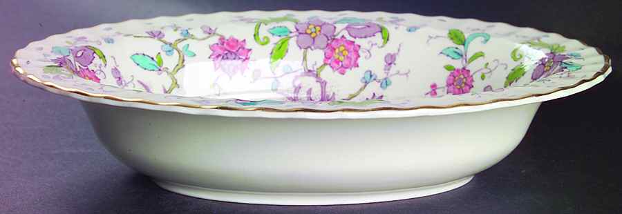 Kashmir (Ribbed) 10" Oval Vegetable Bowl by Royal Worcester-1