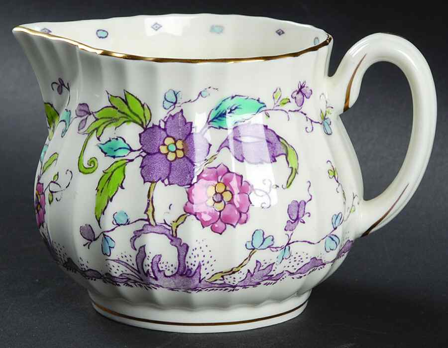 Kashmir (Ribbed) Creamer by Royal Worcester-1