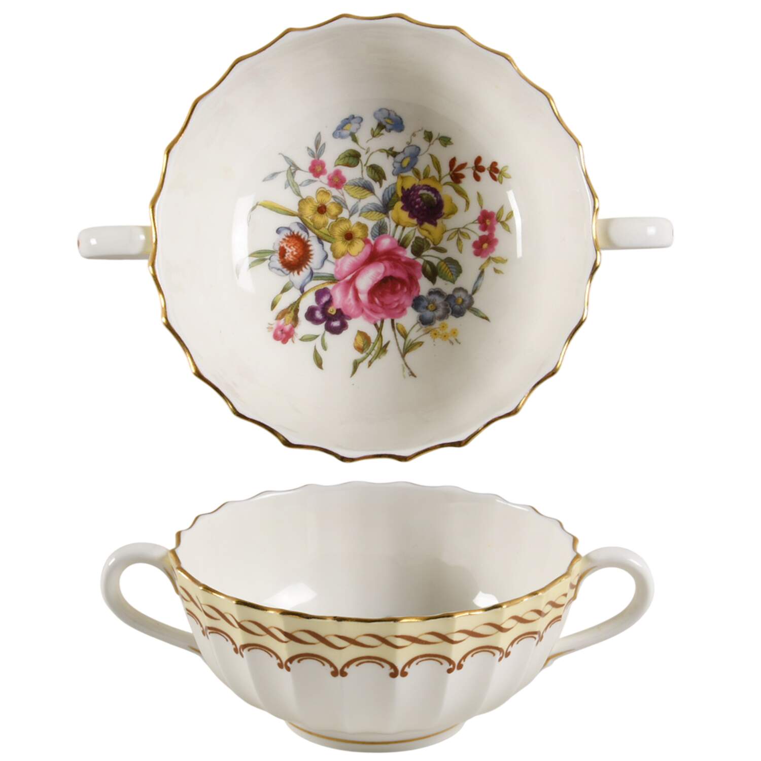 Kempsey Footed Cream Soup Bowl by Royal Worcester-1