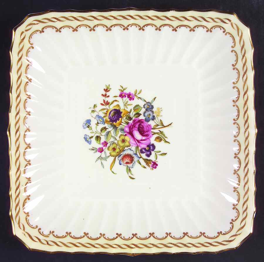 Kempsey Square Cake Plate by Royal Worcester-1