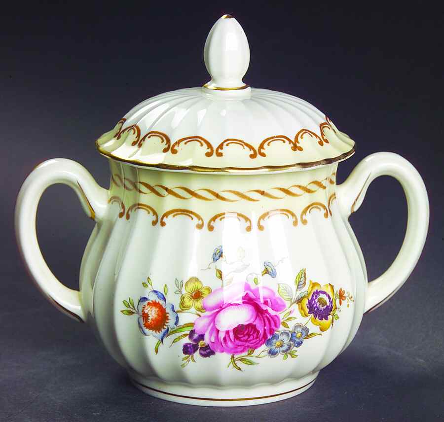 Kempsey Sugar Bowl & Lid by Royal Worcester-1