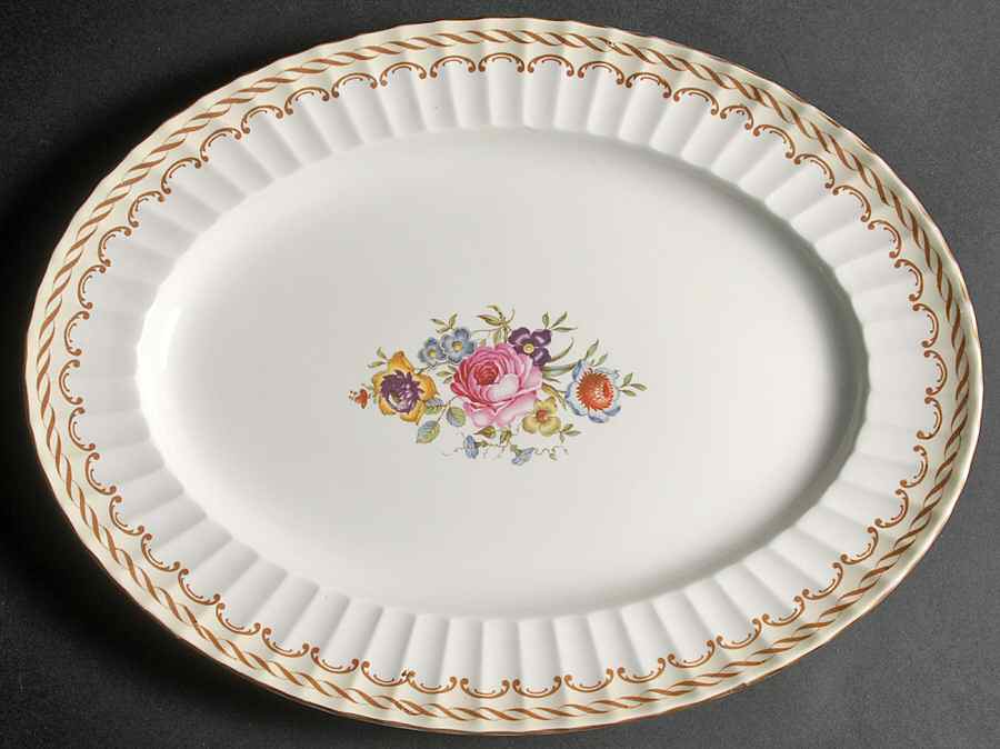 Kempsey 15" Oval Serving Platter by Royal Worcester-1
