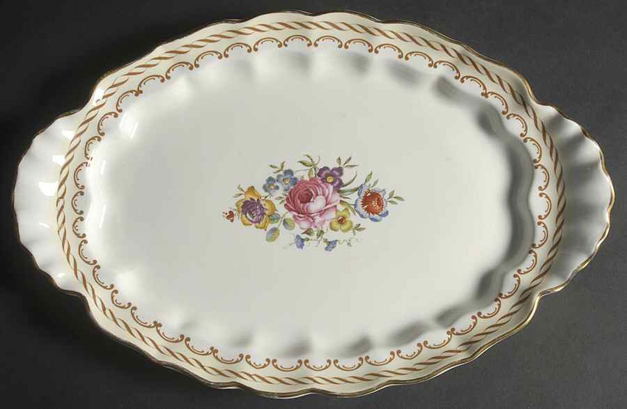 Kempsey 15" Oval Serving Platter by Royal Worcester-1