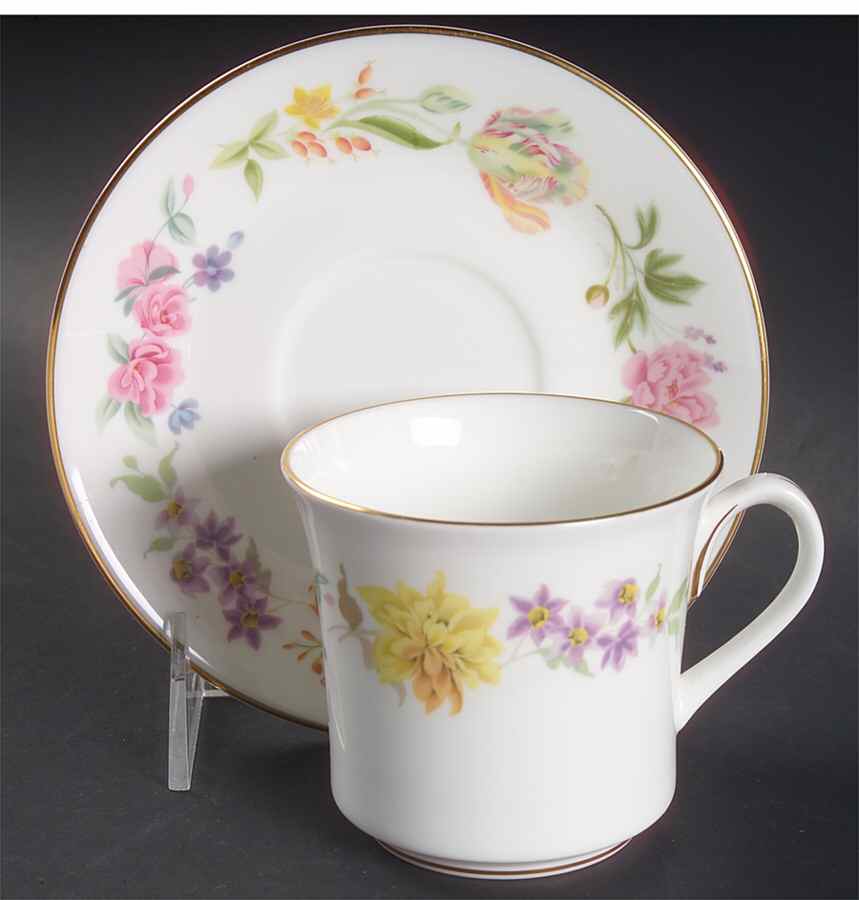 Kentmere Flat Cup & Saucer Set by Royal Worcester-1