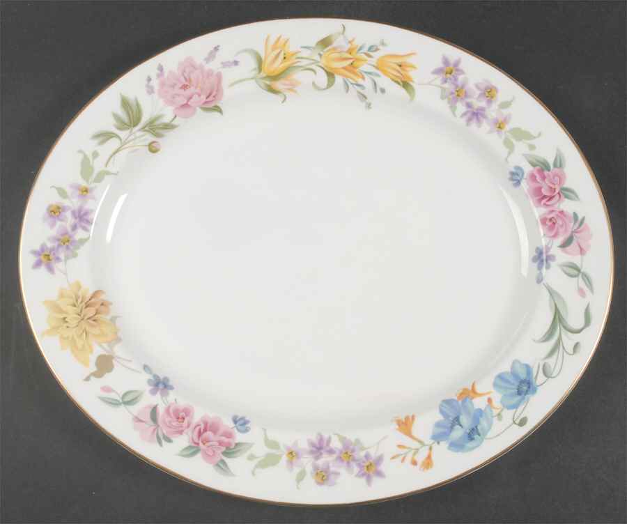 Kentmere 15" Oval Serving Platter by Royal Worcester-1