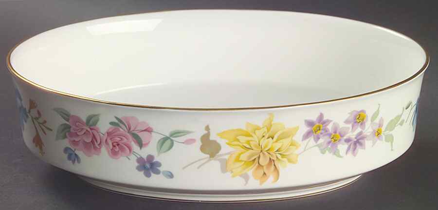Kentmere 9" Oval Vegetable Bowl by Royal Worcester-1