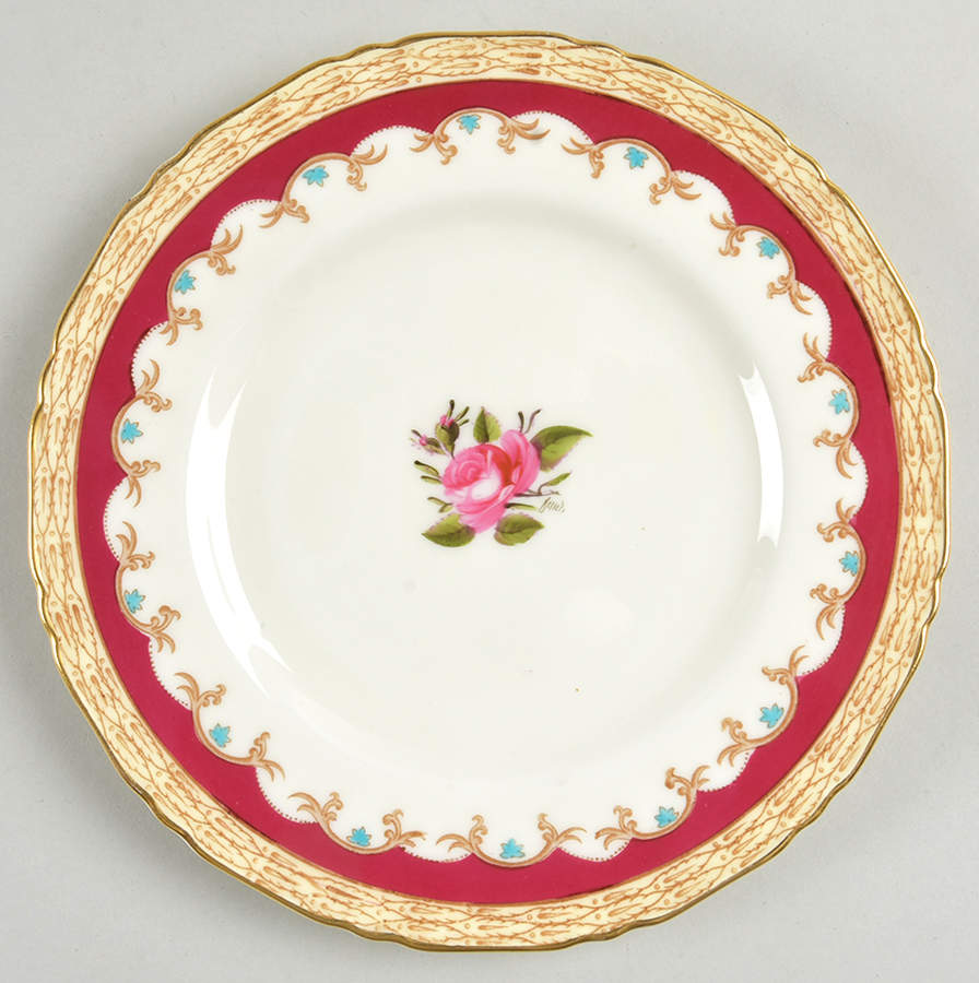 Kildare Red Salad Plate by Royal Worcester-1