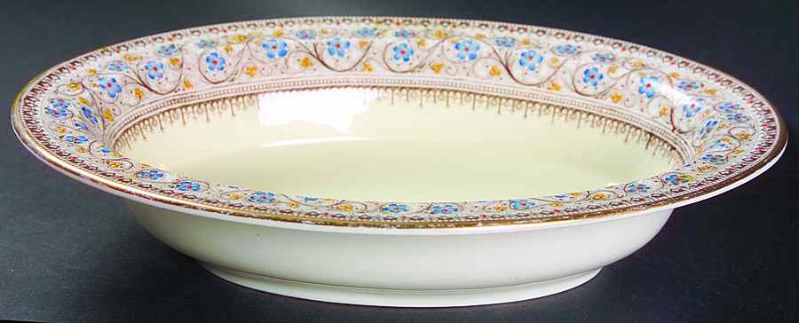 Lady Evelyn 10" Oval Vegetable Bowl by Royal Worcester-1