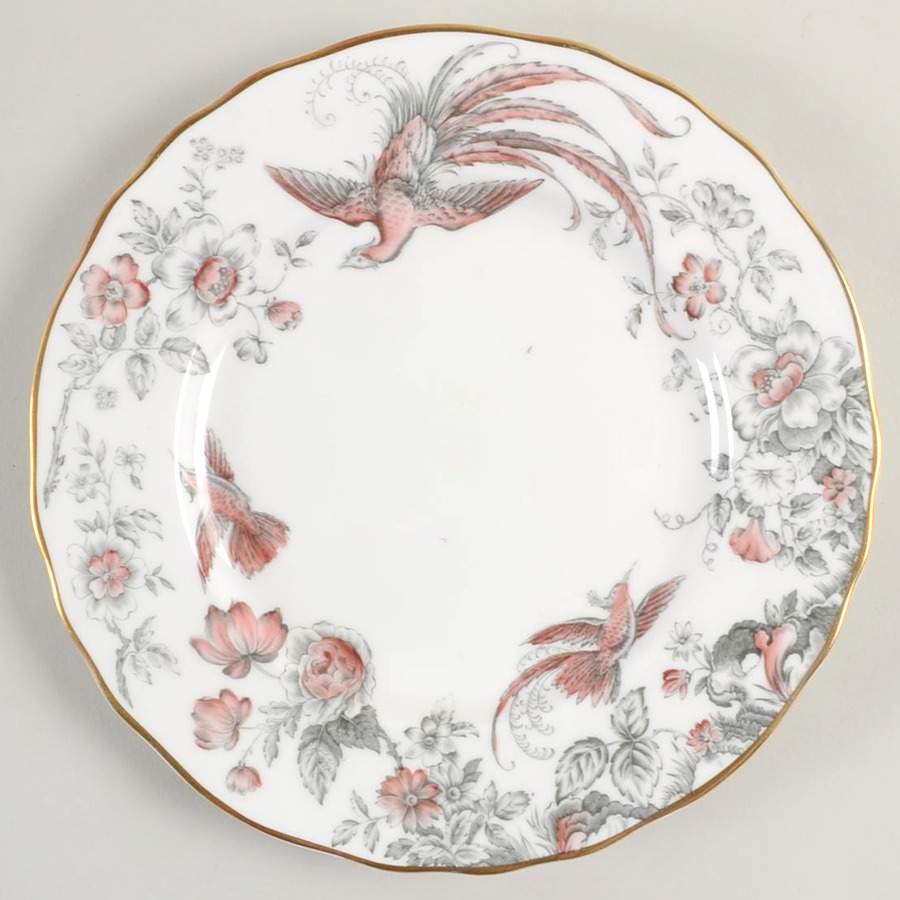 Lakme Pink and Gray Salad Plate by Royal Worcester-1