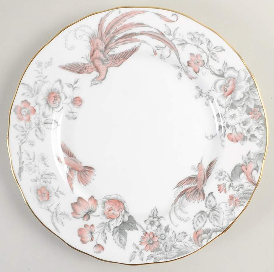 Lakme Pink and Gray Luncheon Plate by Royal Worcester-1