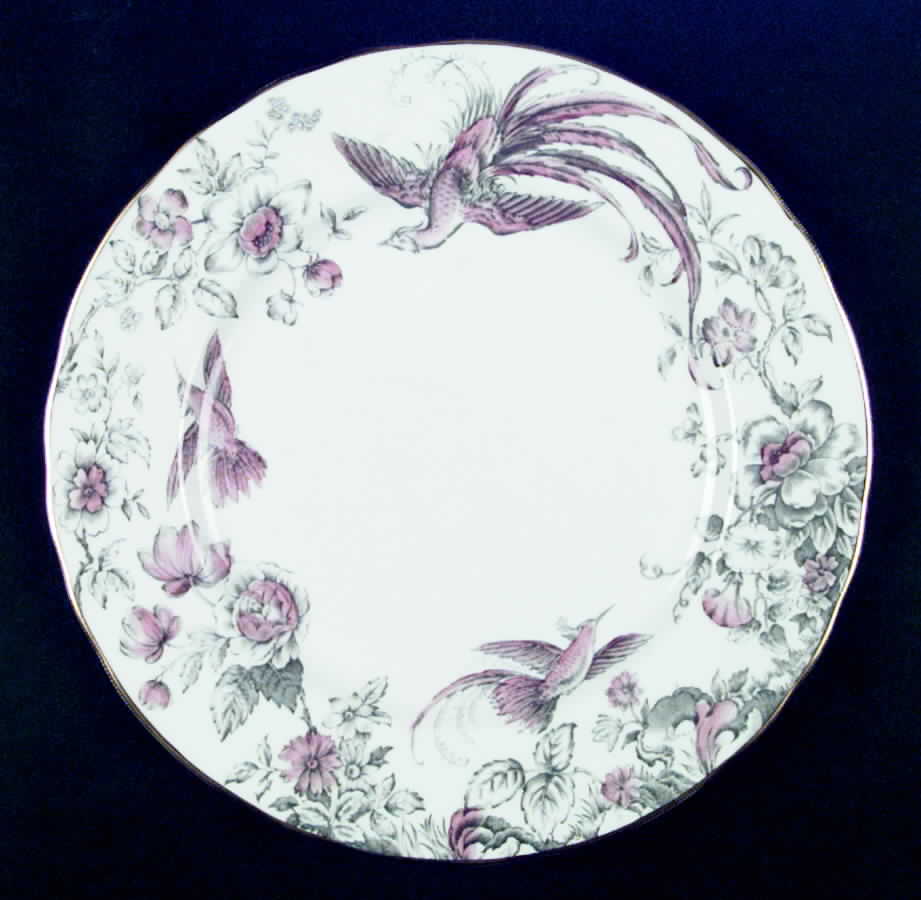 Lakme Pink and Gray Dinner Plate by Royal Worcester-1