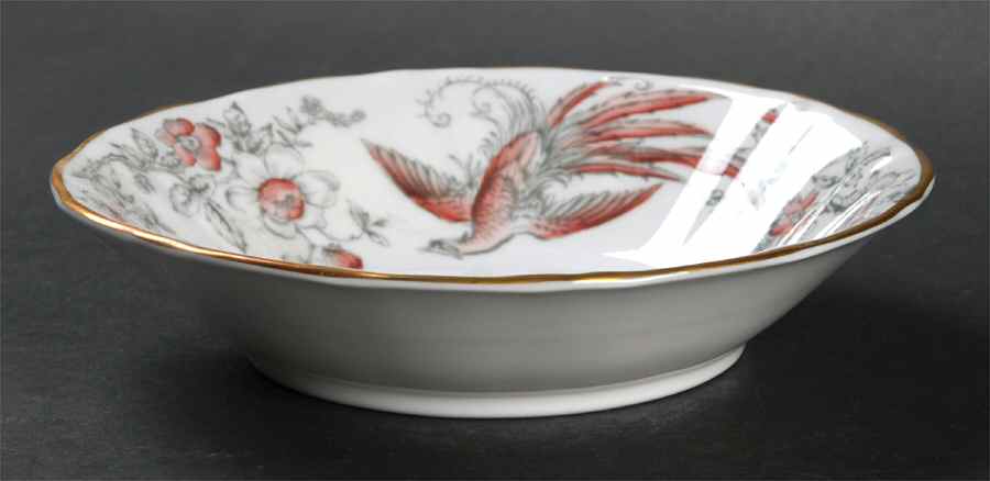 Lakme Pink and Gray Fruit/Dessert (Sauce) Bowl by Royal Worcester-1