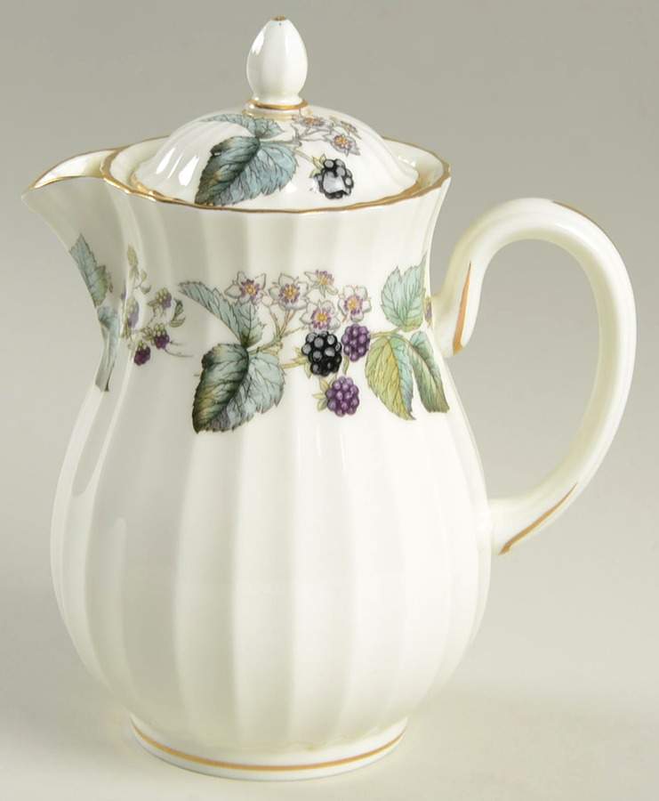 Lavinia (Cream Body, Bone) Hot Water Jug & Lid by Royal Worcester-1
