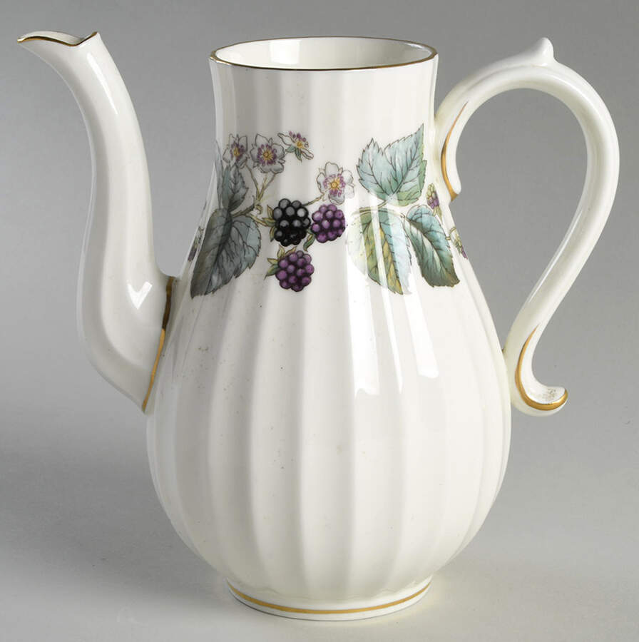 Lavinia (Cream Body, Bone) Mini Coffee Pot No Lid by Royal Worcester-1