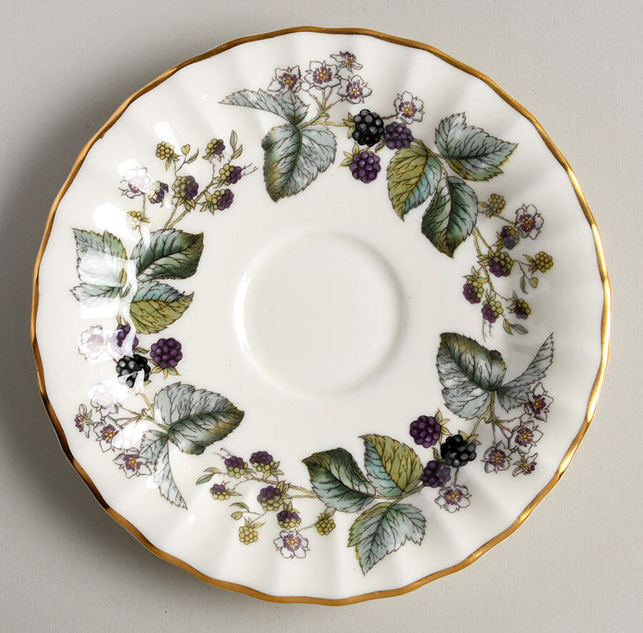 Lavinia (Cream Body, Bone) Saucer by Royal Worcester-1
