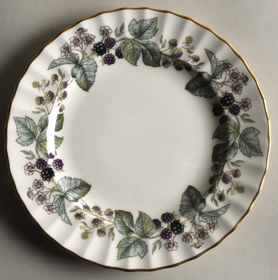 Lavinia (Cream Body, Bone) Dessert/Pie Plate by Royal Worcester-1