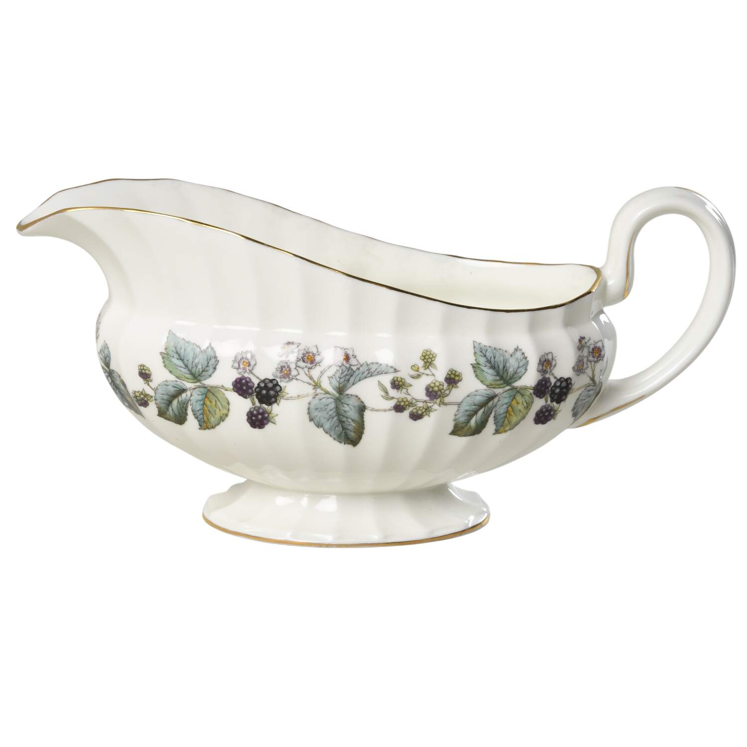 Lavinia (Cream Body, Bone) Gravy Boat by Royal Worcester-1