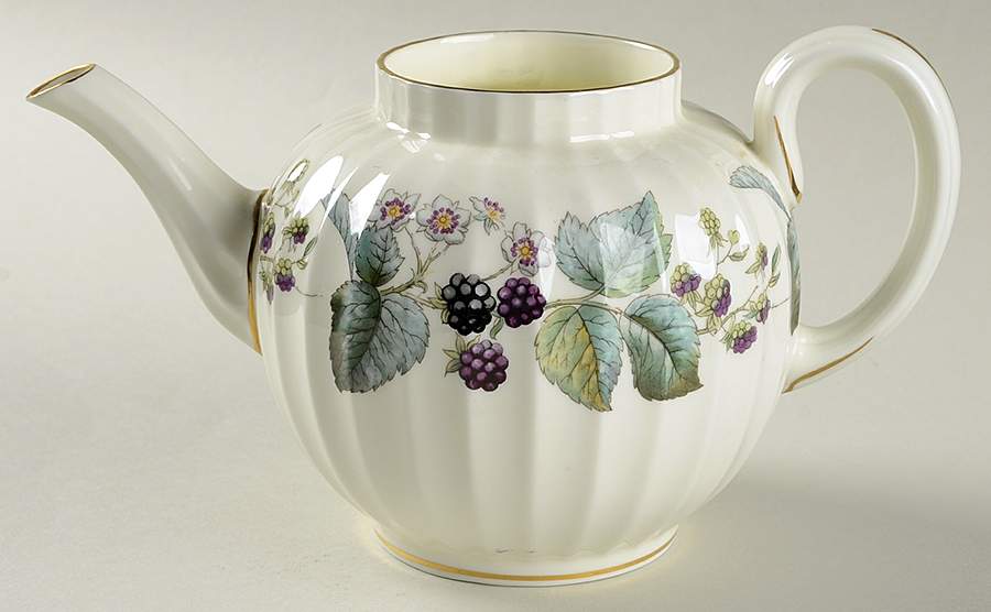 Lavinia (Cream Body, Bone) Small Teapot No Lid by Royal Worcester-1