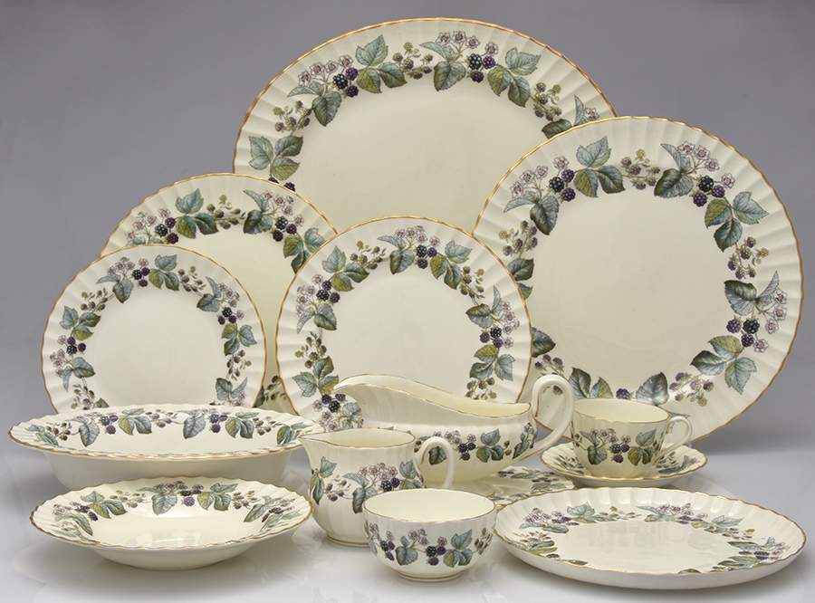 Lavinia (Cream Body, Bone) 57 Piece Estate Set by Royal Worcester-1