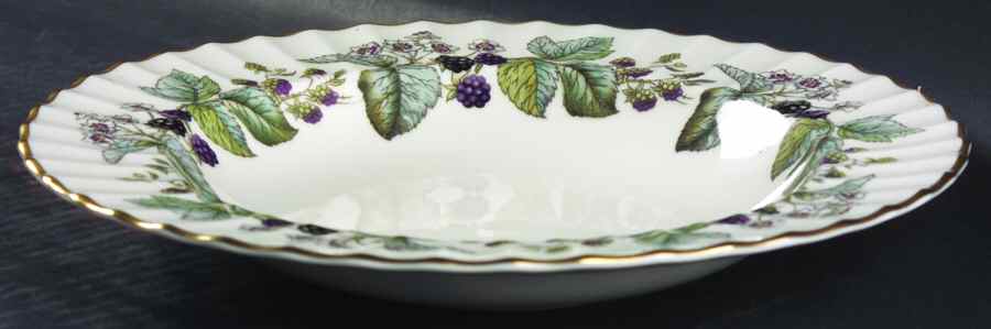 Lavinia (Cream Body, Bone) Large Rim Soup Bowl by Royal Worcester-1
