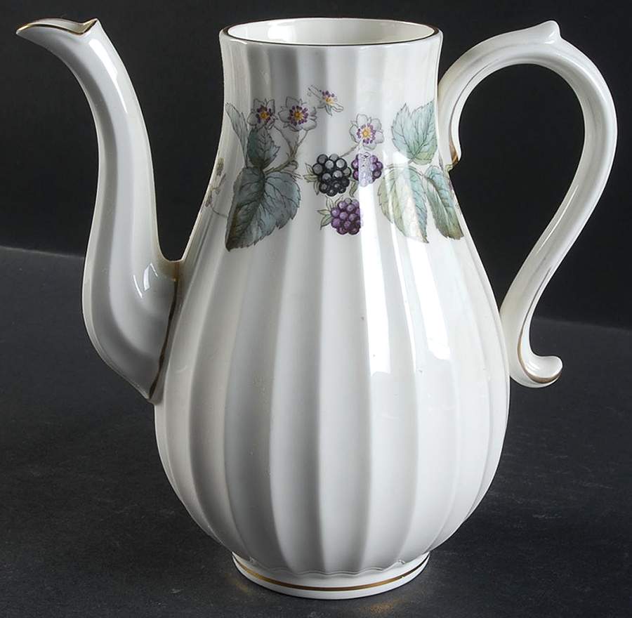 Lavinia (Cream Body, Bone) Coffee Pot No Lid by Royal Worcester-1