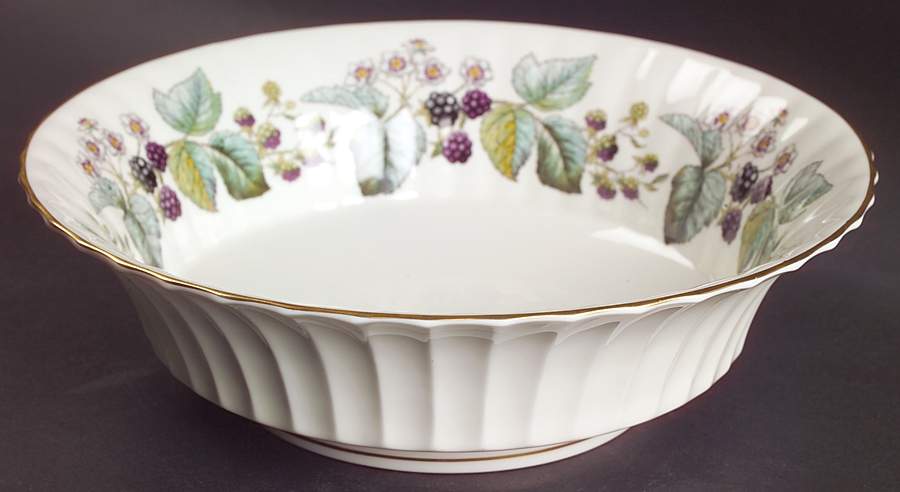 Lavinia (Cream Body, Bone) 9" Round Vegetable Bowl by Royal Worcester-1