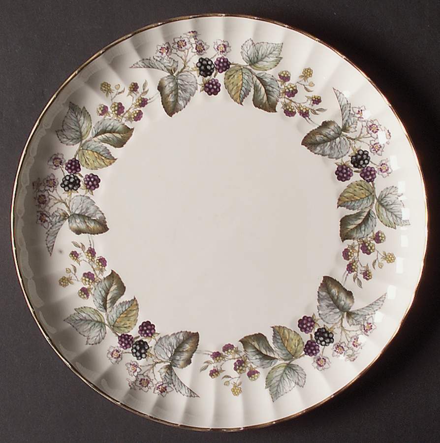 Lavinia (Cream Body, Bone) Cake Plate by Royal Worcester-1