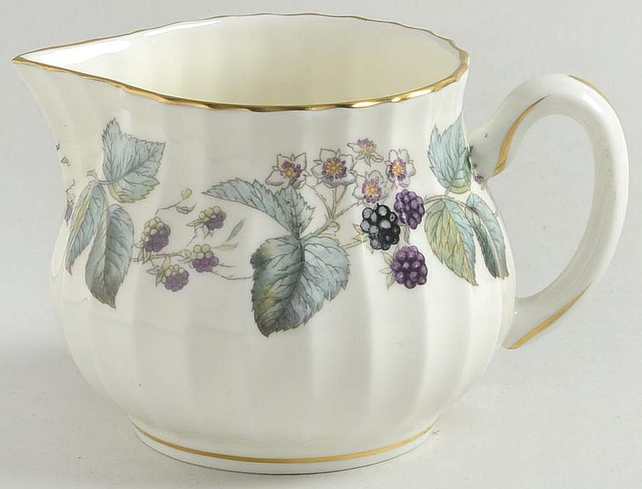 Lavinia (White Body, Bone) Creamer by Royal Worcester-1