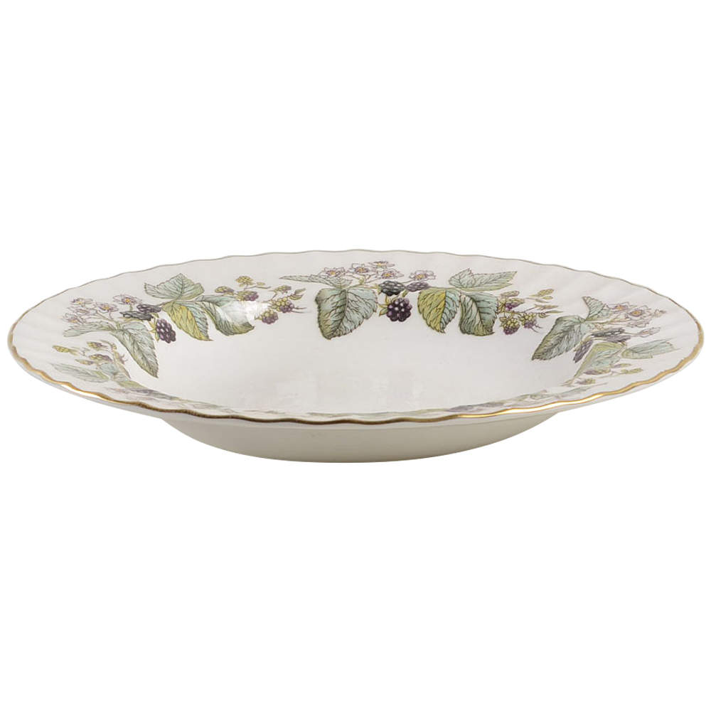 Lavinia (White Body, Bone) Large Rim Soup Bowl by Royal Worcester-1
