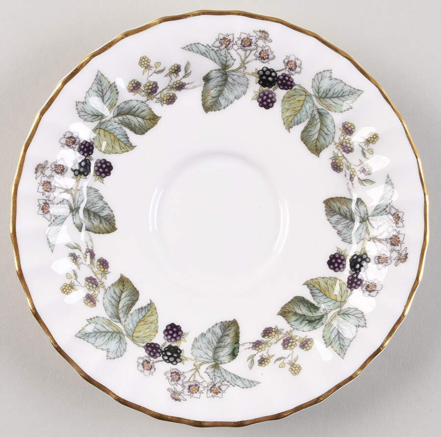 Lavinia (White Body, Bone) Saucer for Oversized Cup by Royal Worcester-1