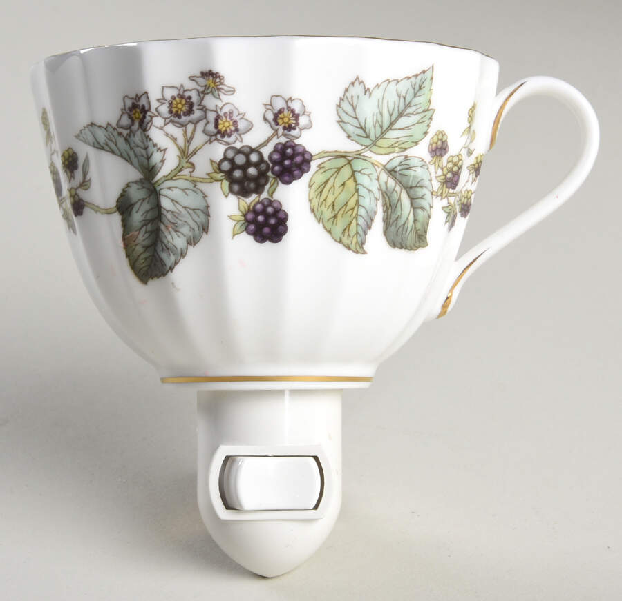Lavinia (White Body, Bone) 1 5/8" + cup (H) Night Light/Cup HC by Royal Worcester-1